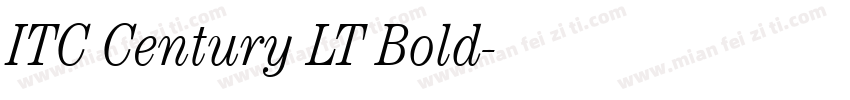 ITC Century LT Bold字体转换